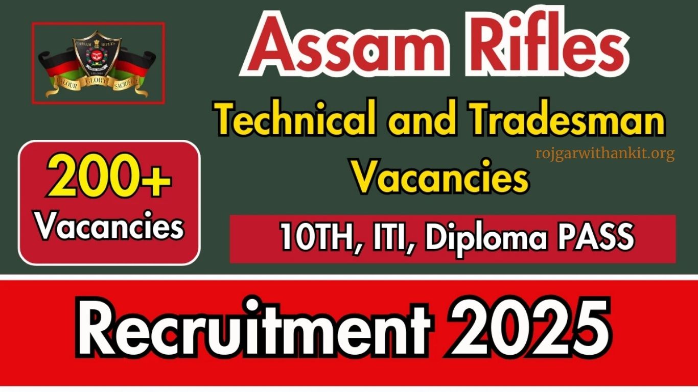 Assam Rifles Rally Recruitment 2025 Apply Now