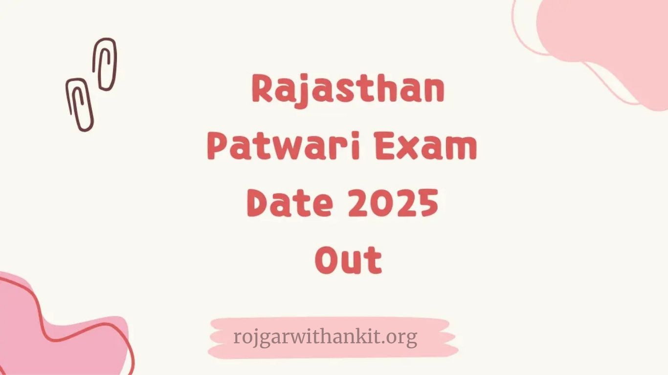 Rajasthan Patwari Notification 2025 | Apply Online