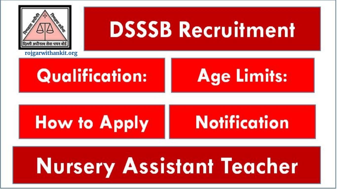 Delhi DSSSB Assistant Teacher Nursery Recruitment 2023 – Apply Online Now