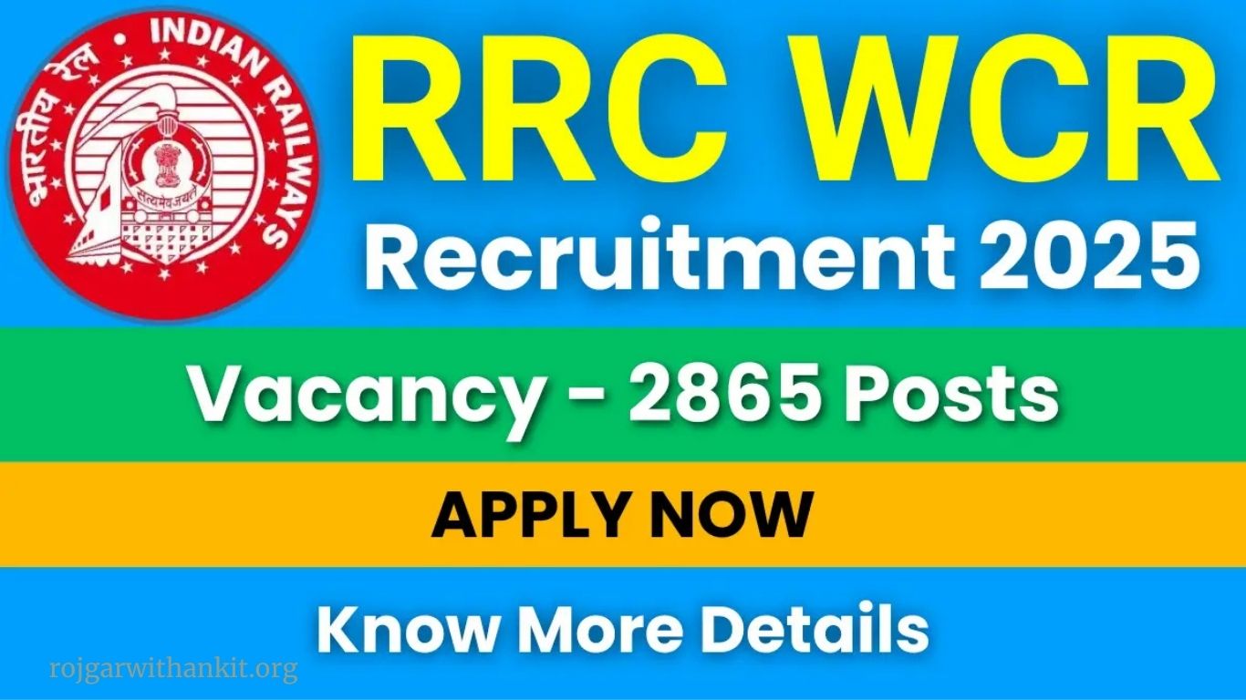 RRC Jabalpur WCR Apprentice Online Application 2025 – 2865 Vacancies