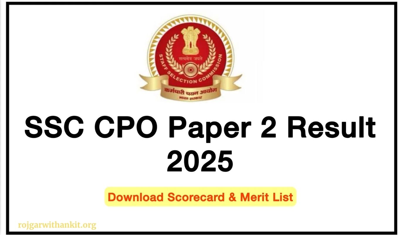 SSC CPO 2025 Paper II Admit Card Released – Download Link Available Now