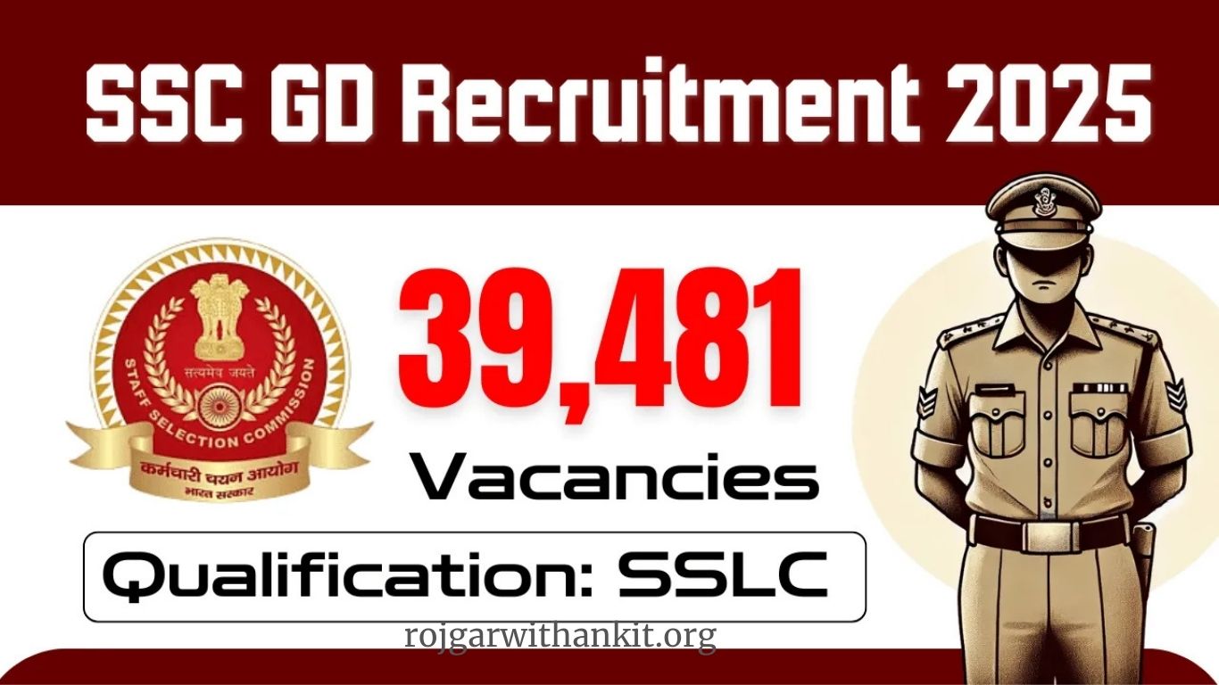 SSC GD Constable 2025: 50,000+ Vacancies, Apply Online