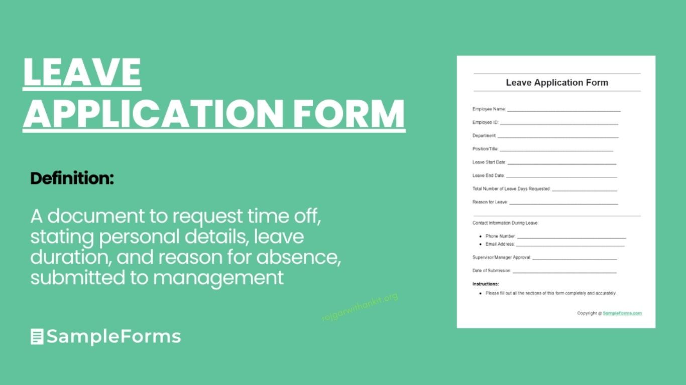 Leave Application A Comprehensive Guide for Employees and Employers