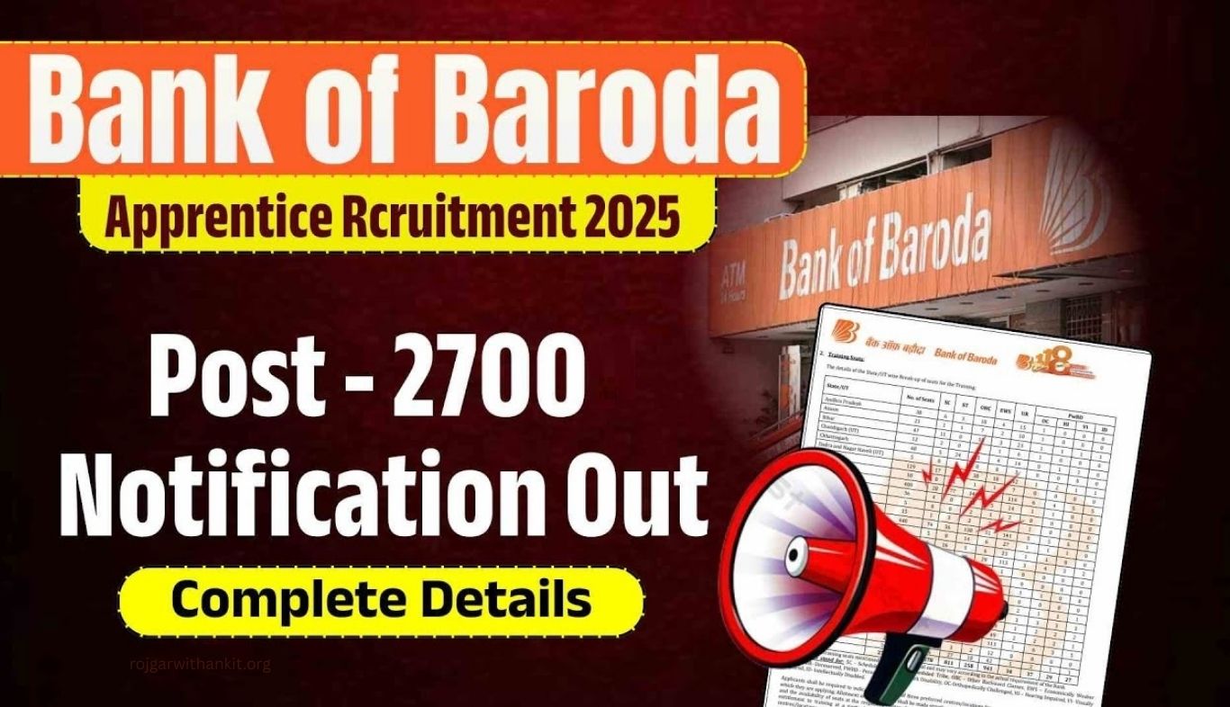 Bank of Baroda Apprentice Recruitment 2025 – Apply Online Form