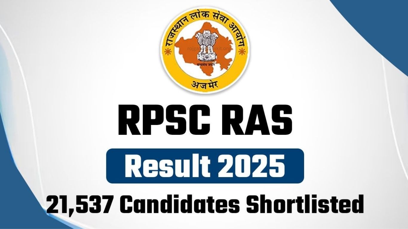 RPSC RAS / RTS Mains Result 2024-25 Released: Check Marks & Merit List for 1096 Posts