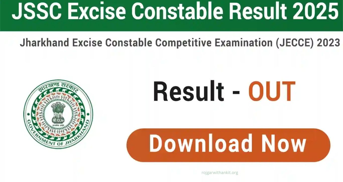 Jharkhand JSSC Excise Constable Result 2025 Released – Check Now