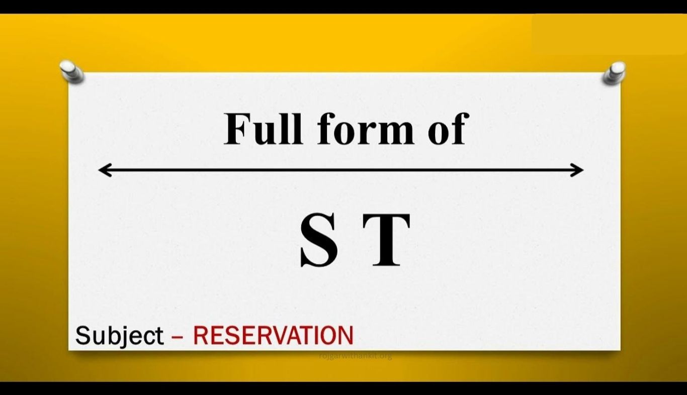 ST Full Form: Meaning, Definition, Uses & Importance Explained