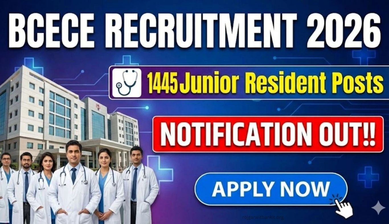 Bihar BCECE Junior Resident Recruitment 2026 – Apply Online for Latest Vacancies