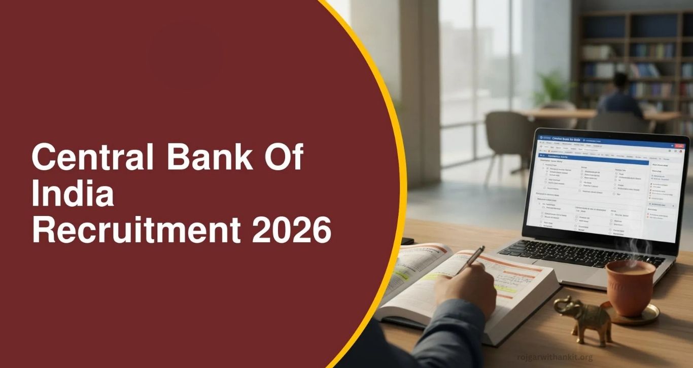 Central Bank of India Specialist Officer Recruitment 2026 – Apply Online