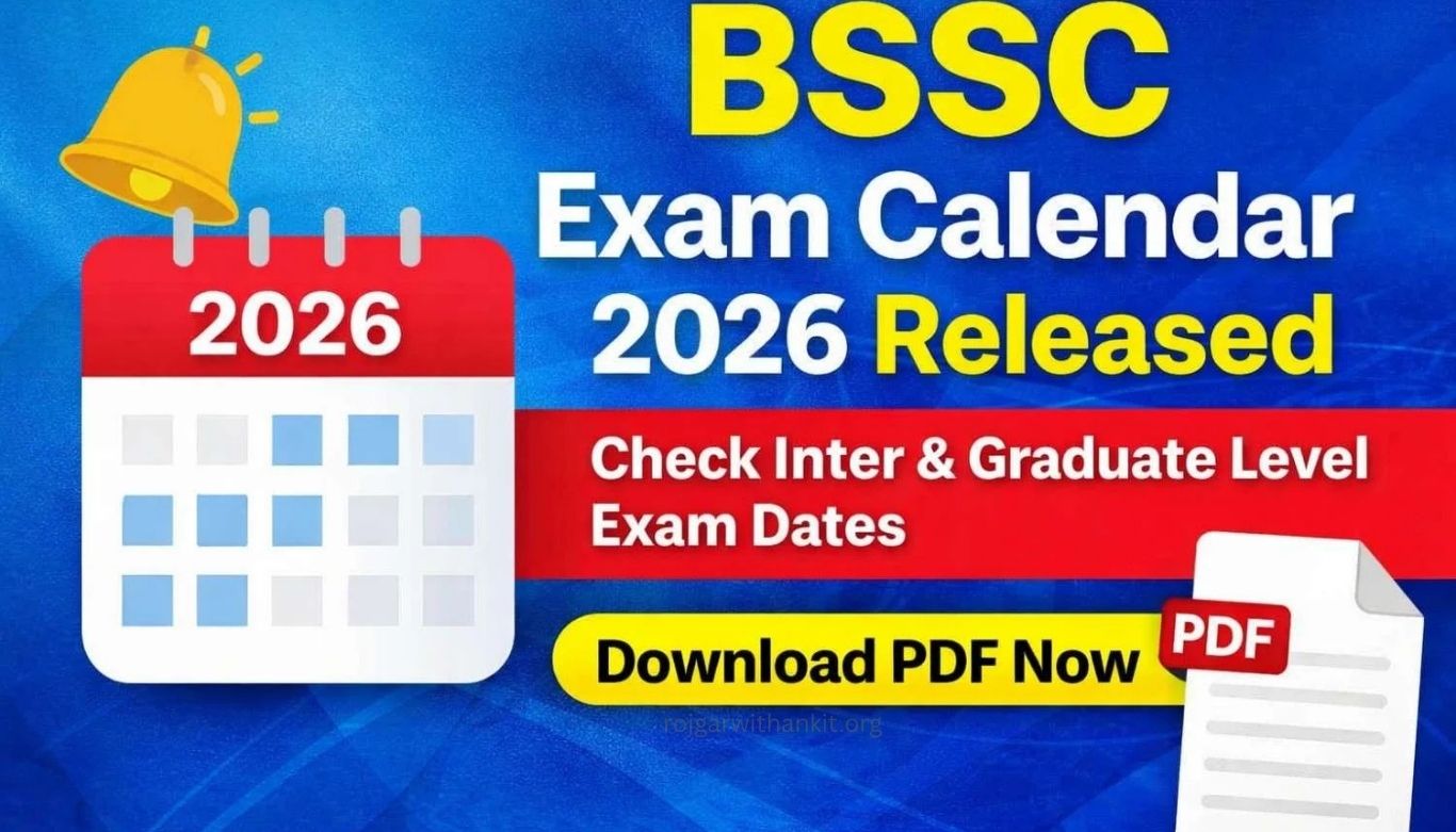 BSSC Exam Calendar 2026 Released Check Official Schedule & Important Dates Now