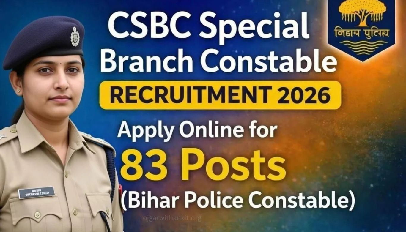 Bihar Police CSBC Special Branch Constable Recruitment 2026 – Apply Online & Eligibility Details