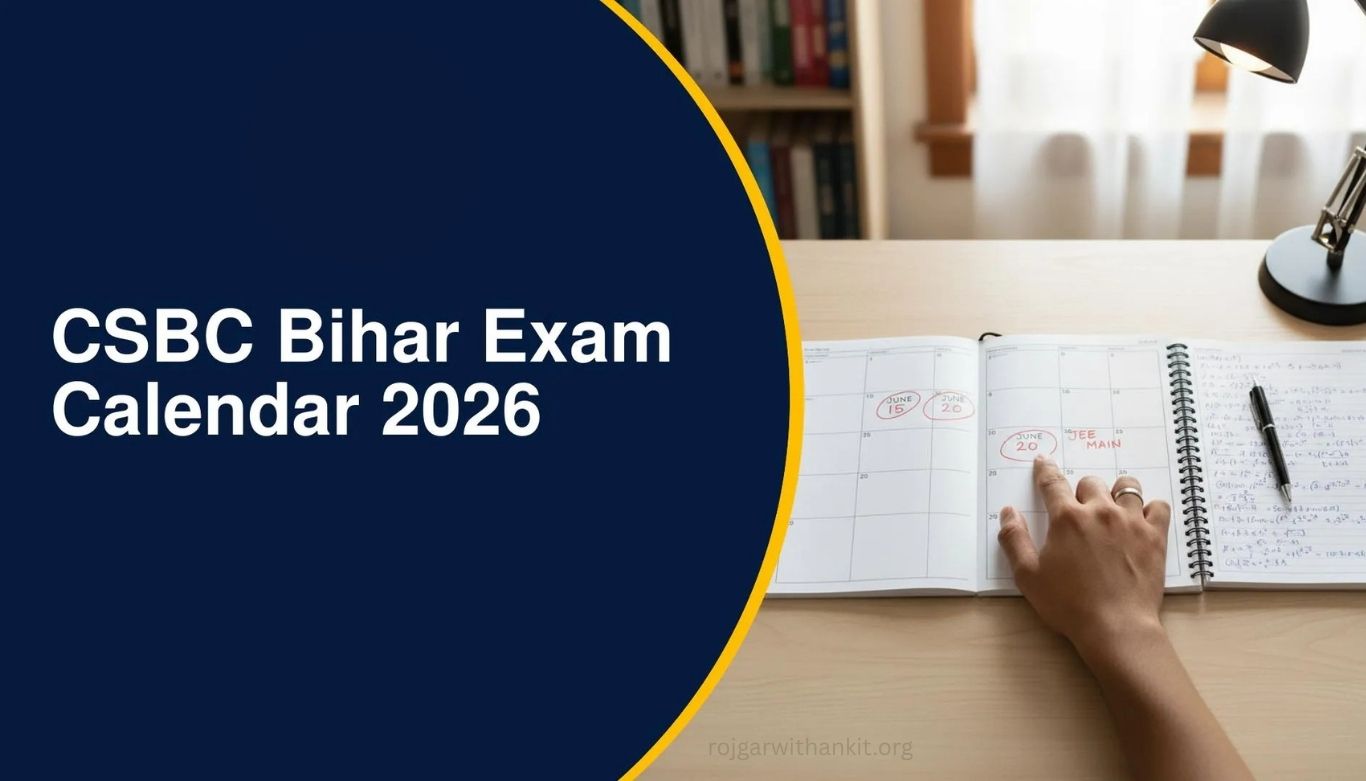 CSBC Bihar Exam Calendar 2026 Released Check Full Exam Schedule Today