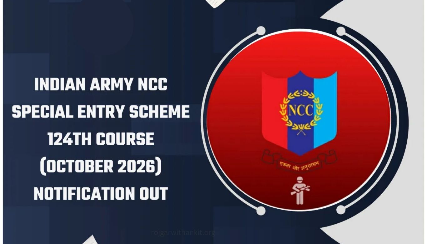 Indian Army NCC 124th October Course 2026 Recruitment for Men