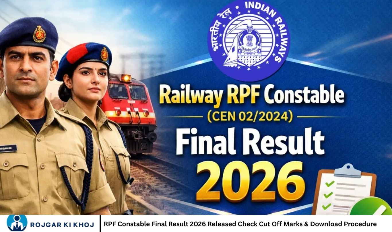 RPF Constable Final Result 2026 Released Check Cut Off Marks & Download Procedure