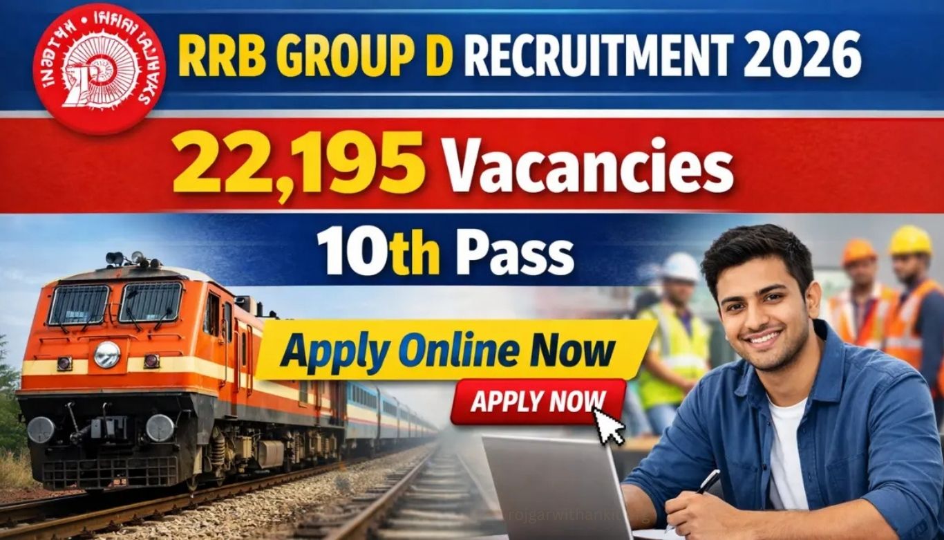 RRB Group D Level-1 Recruitment 2026 Apply Online for 22,195 Posts | CEN 09/2025