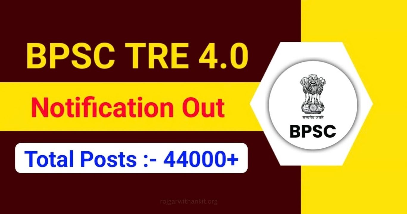 Bihar BPSC TRE 4.0 School Teacher Recruitment 2026 45,198 Posts