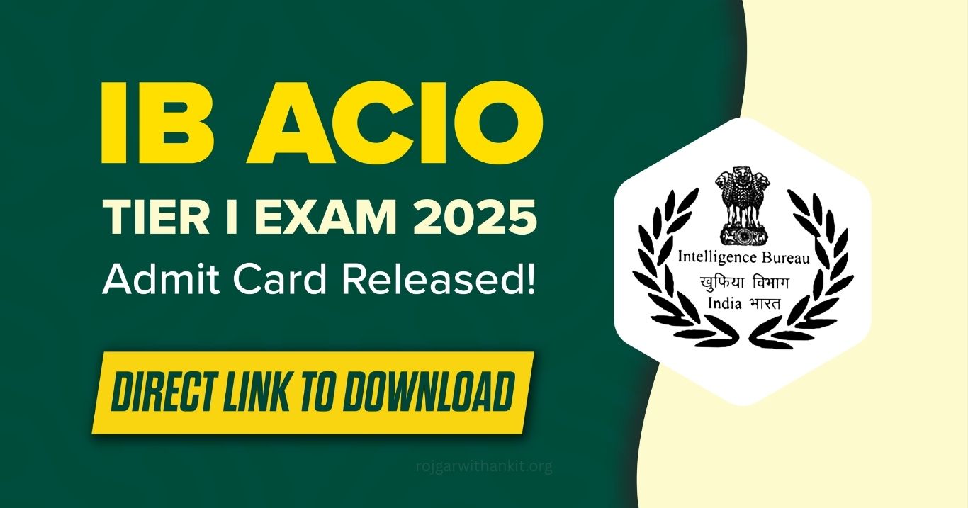 IB ACIO Interview Call Letter 2026 Download Complete Guide