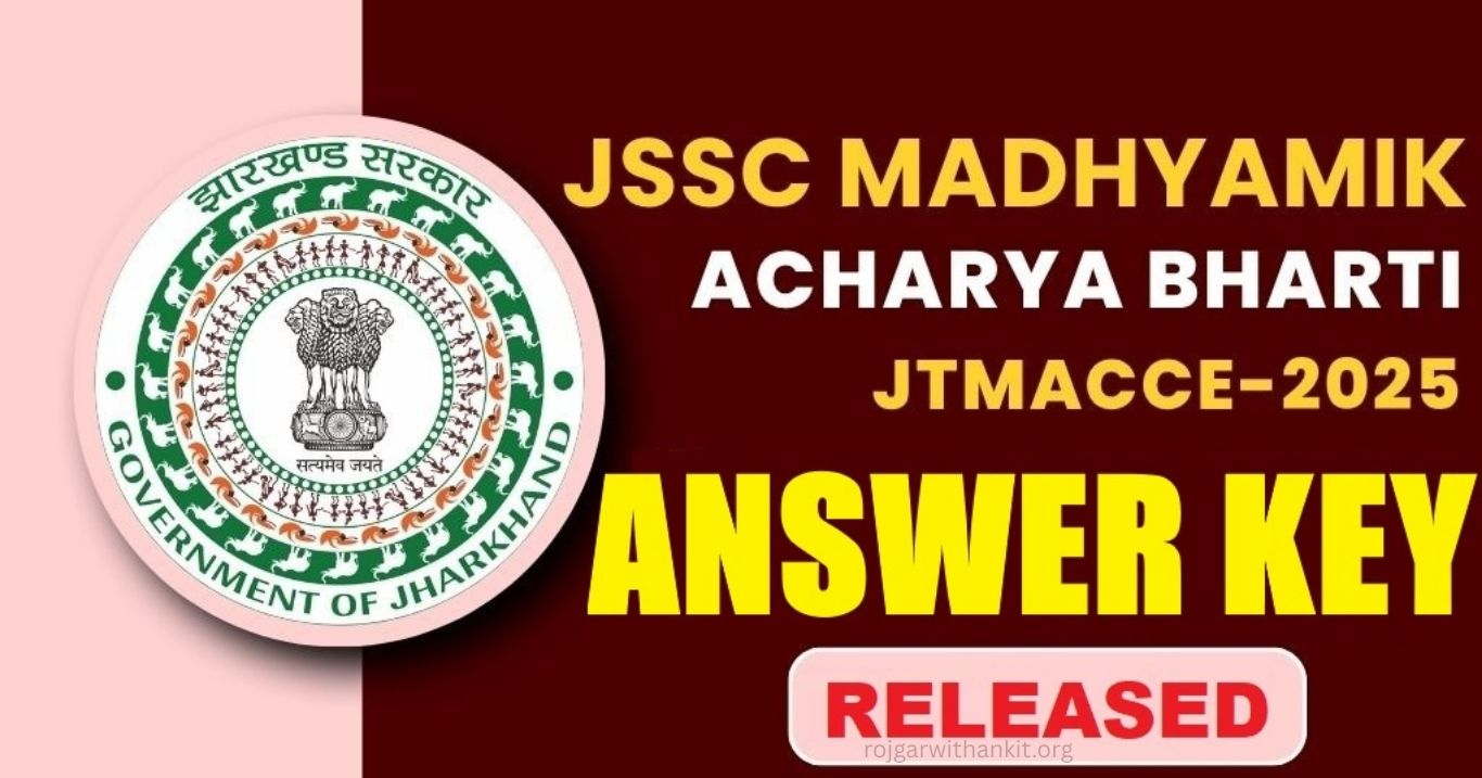 Jharkhand JSSC JTMACCE 2025 Answer Key 2026 Released for 1373 Posts