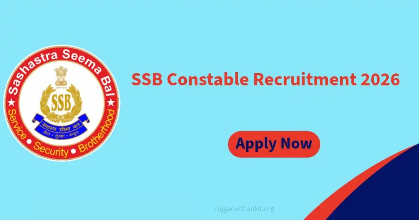 SSB 2026 Constable Tradesman Apply for 827 Posts Online
