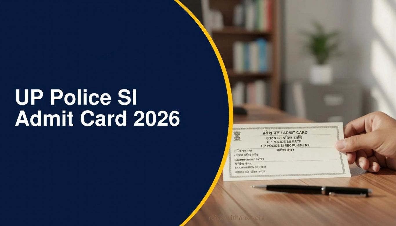 UP Police SI Admit Card 2026 Released Soon Download Your Hall Ticket Now