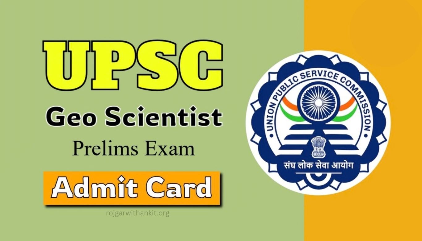 UPSC Geo Scientist Prelims Result 2026 Released Download PDF Now
