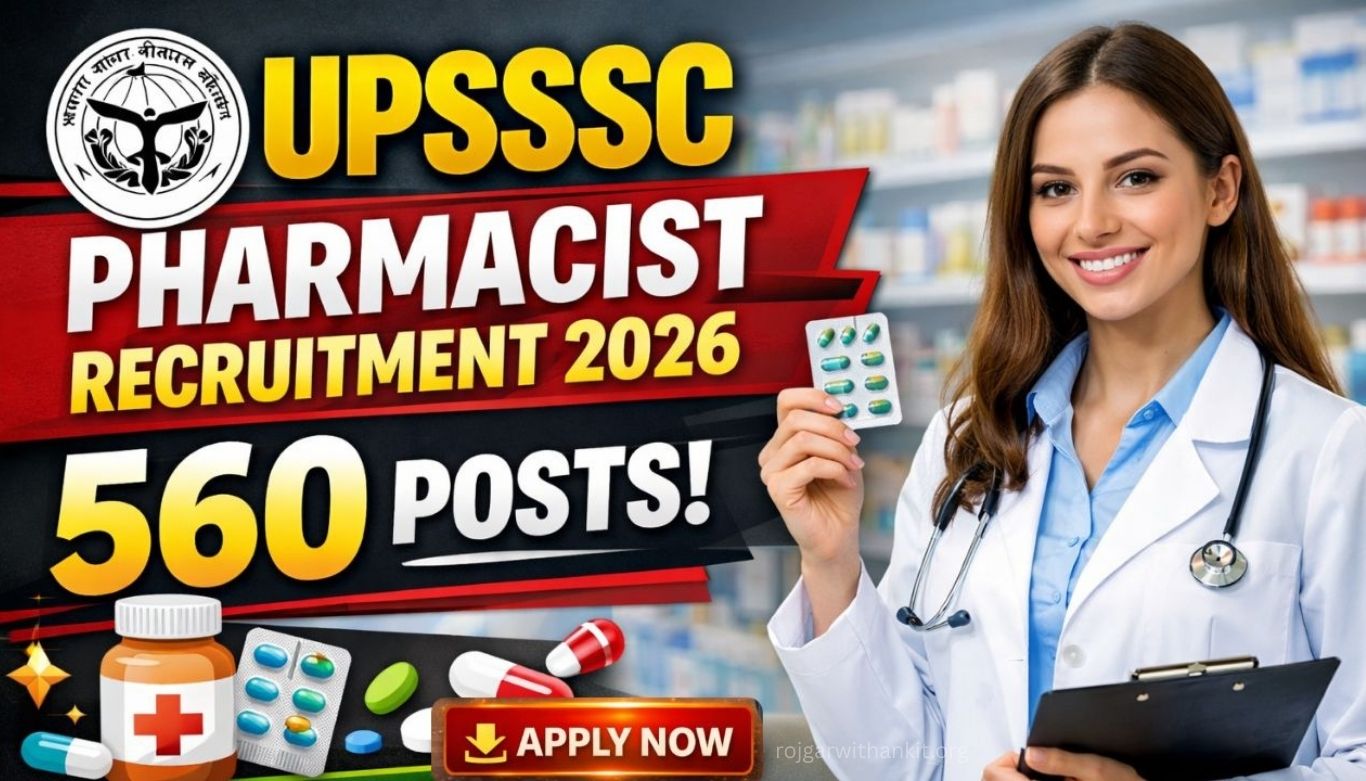 UPSSSC 2026 Pharmacist Recruitment Apply Online for 560 Vacancies