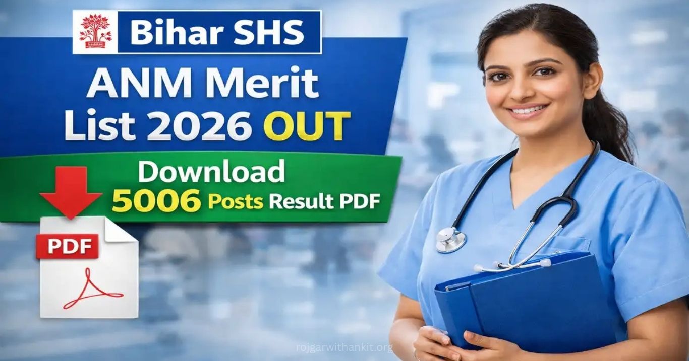 Bihar SHS ANM Merit List 2025 Out Posting Order 2026 for 5006 Posts