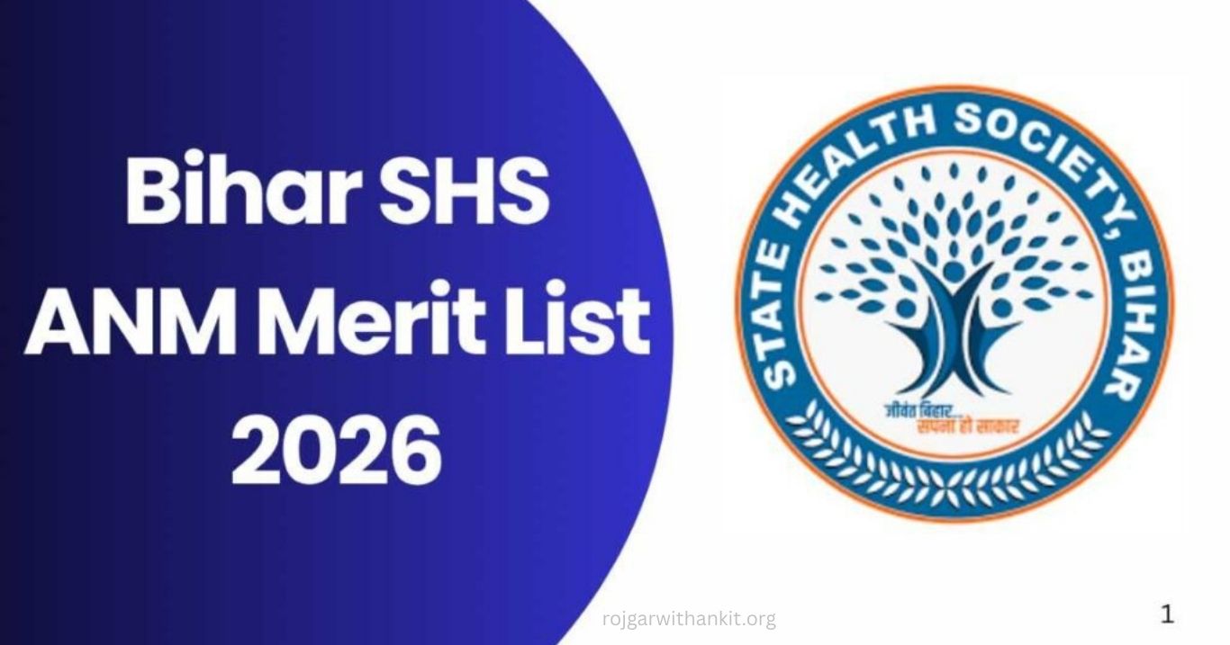 Bihar SHS ANM Merit List 2026 Released for 5006 Posts Check Now