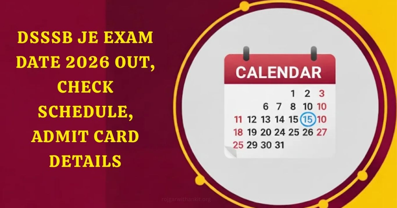 DSSSB Exam Calendar 2026 Out Full Schedule Here