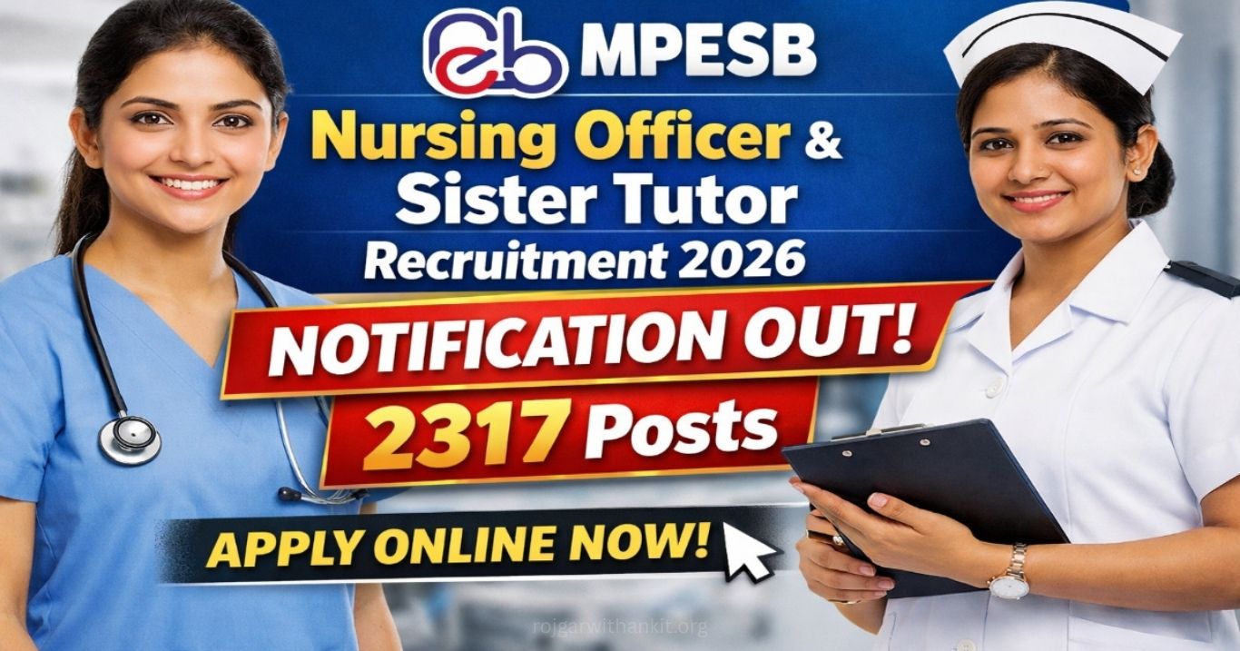 MPESB Nursing Officer & Sister Tutor Recruitment 2026 Apply Now