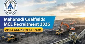 Mahanadi Coalfields (MCL) Recruitment 2026 Apply Online Now