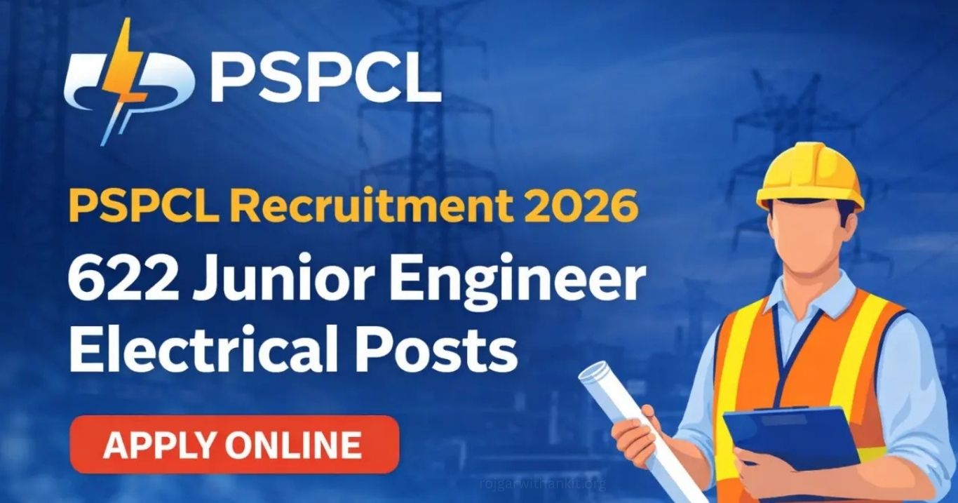 PSPCL JE Recruitment 2026 Apply Online 622 Posts Available