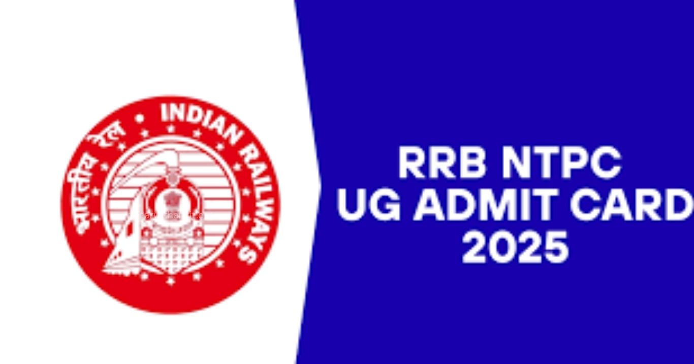 RRB NTPC 10+2 Under Graduate CEN 07/2025 Exam City & Admit Card 2026 for 3058 Posts