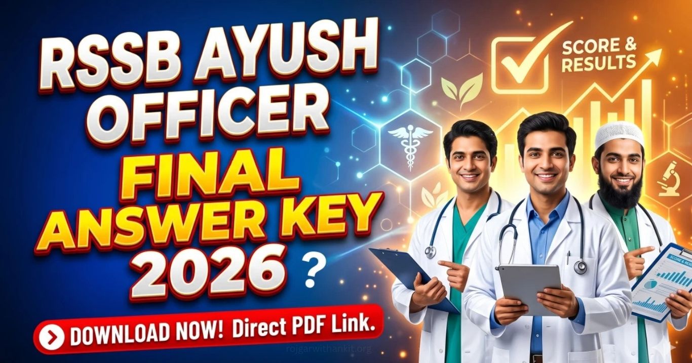 RSSB Ayush Officer Final Answer Key 2026 OUT Download PDF & Details