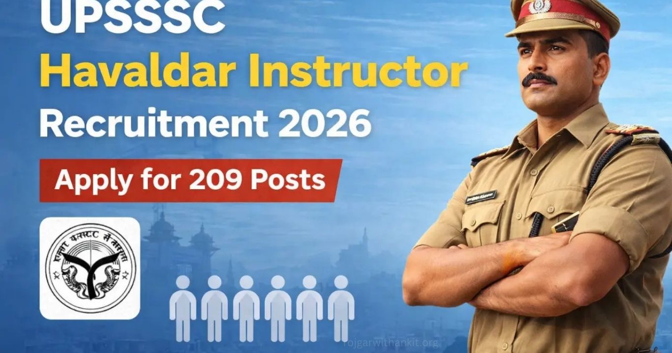 UPSSSC Havildar Instructor Recruitment 2026: Apply Online for 209 Vacancies