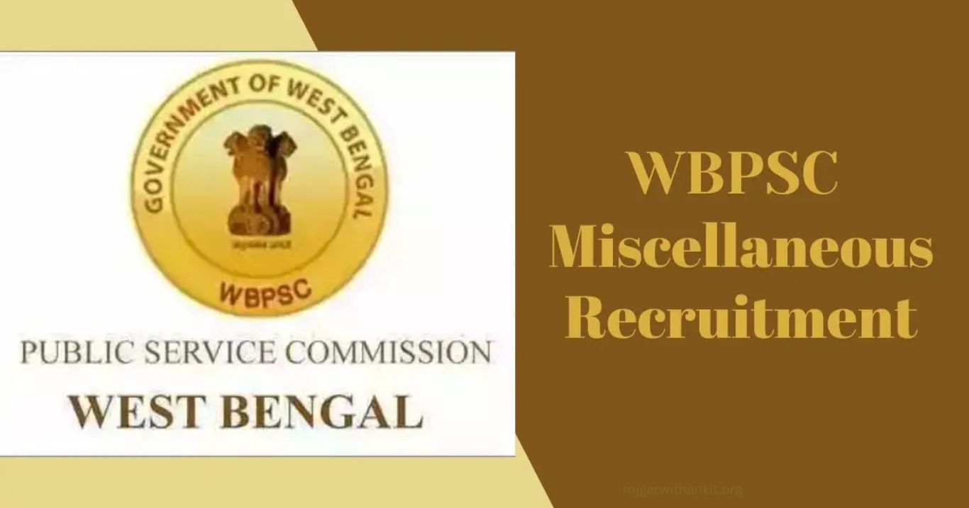 WBPSC Misc Services 2026 Apply Online for BWO & RI Posts
