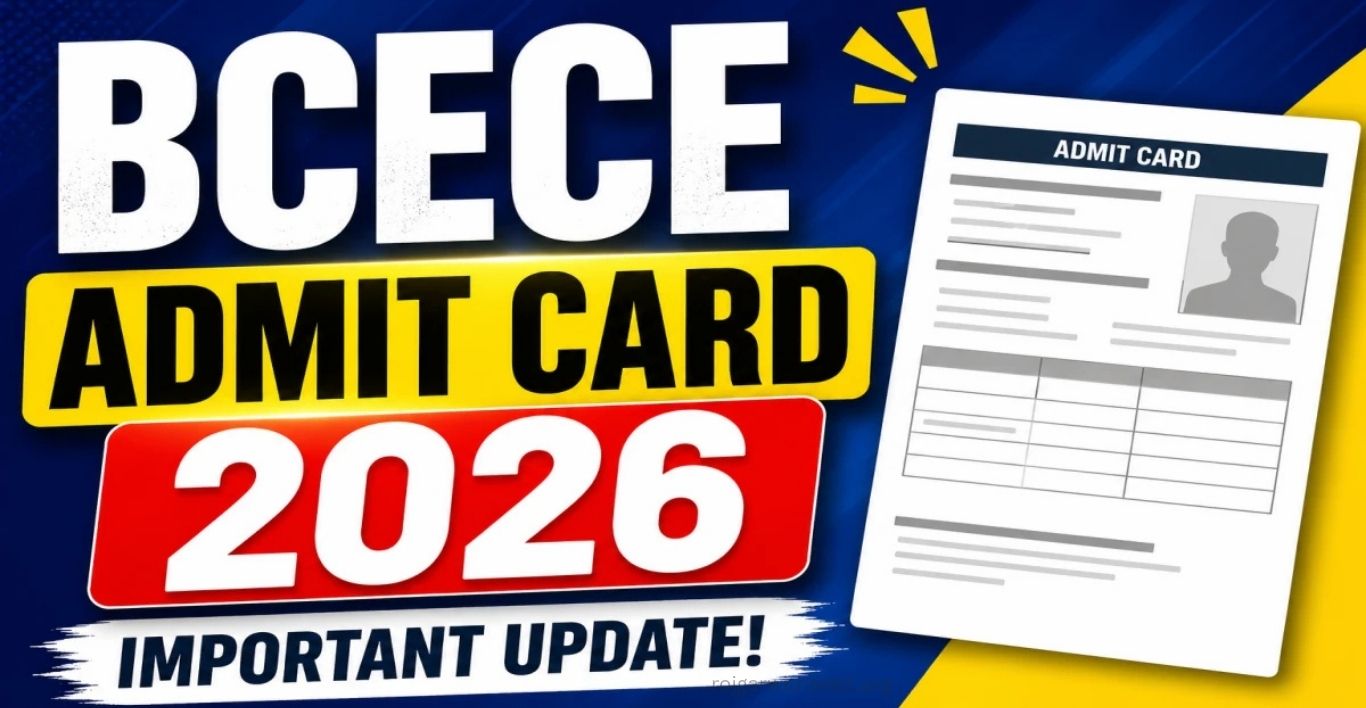 BCECE Admit Card 2026 Out Download Hall Ticket Now