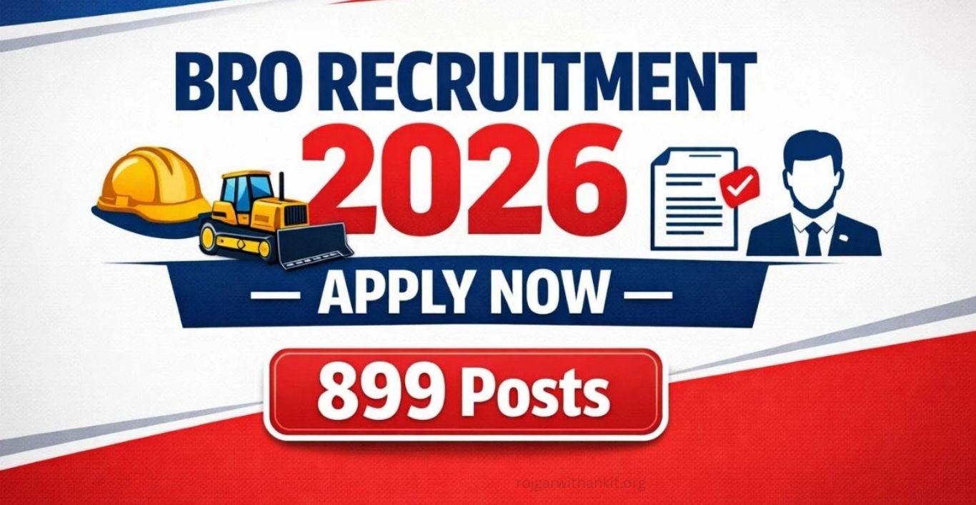 BRO Recruitment 2026 899 Posts (Apply Online)