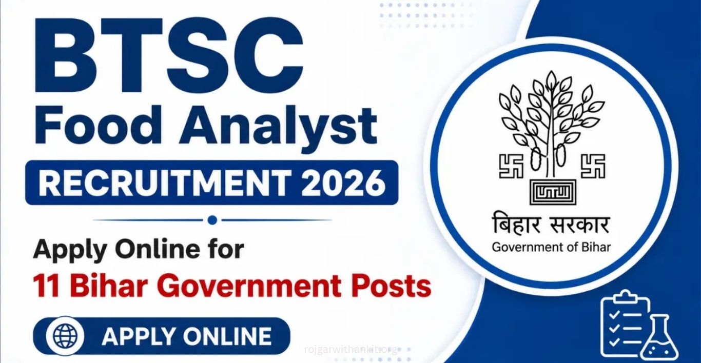 Bihar BTSC Food Analyst Recruitment 2026