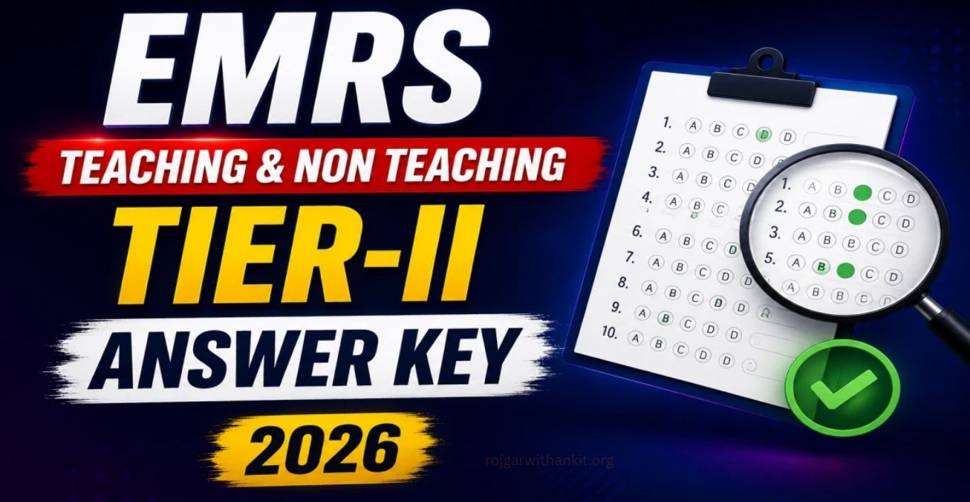 EMRS Tier 2 Answer Key 2026 Out Download Response Sheet & Guide