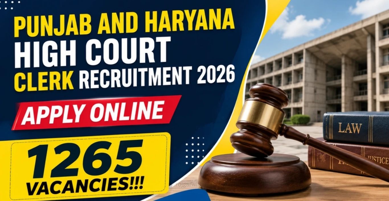 Haryana Punjab High Court Clerk Recruitment 2026