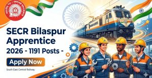 RRC SECR Bilaspur Apprentice Recruitment 2026 1191 Posts Online Form