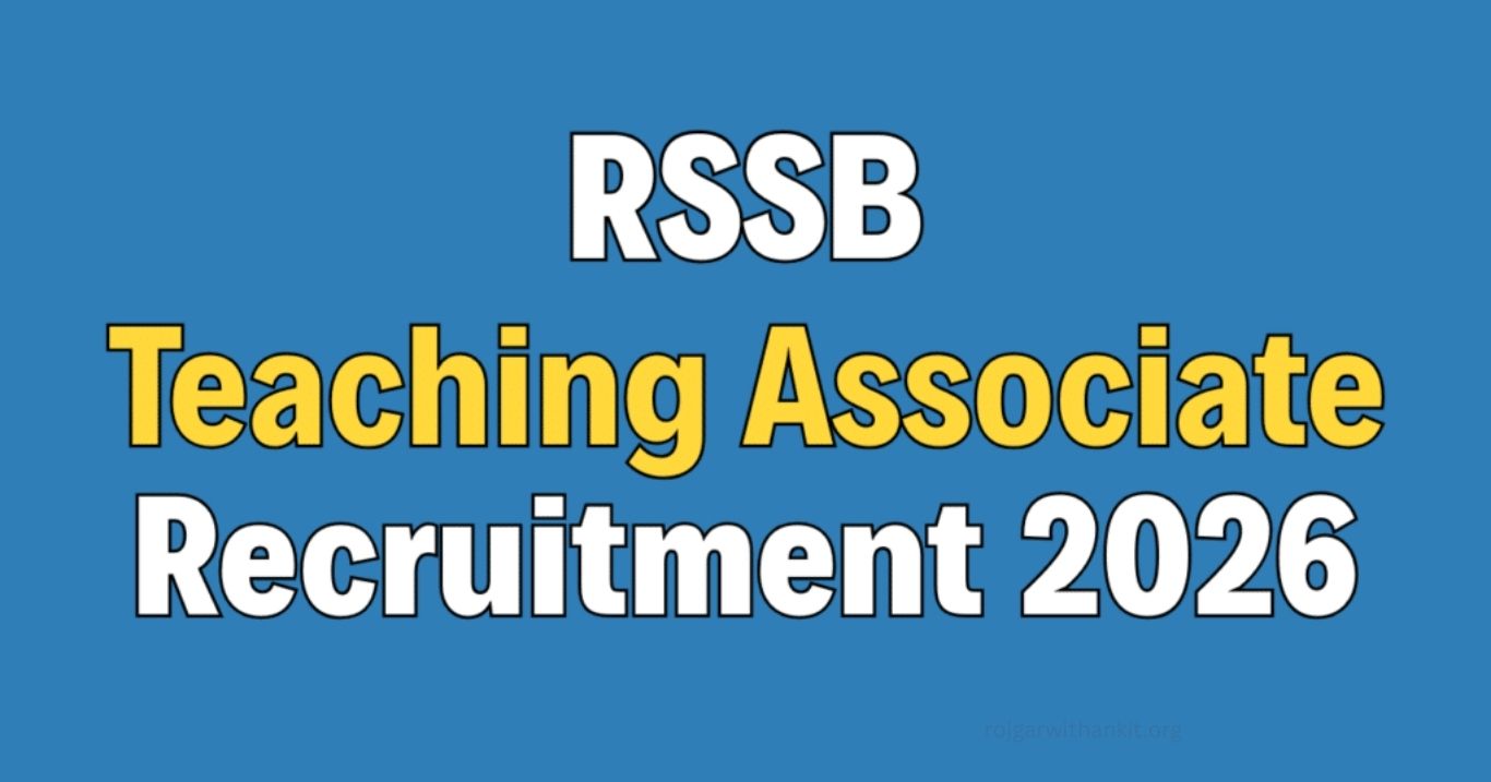 Rajasthan RSSB Teaching Associate Recruitment 2026 Full Guide