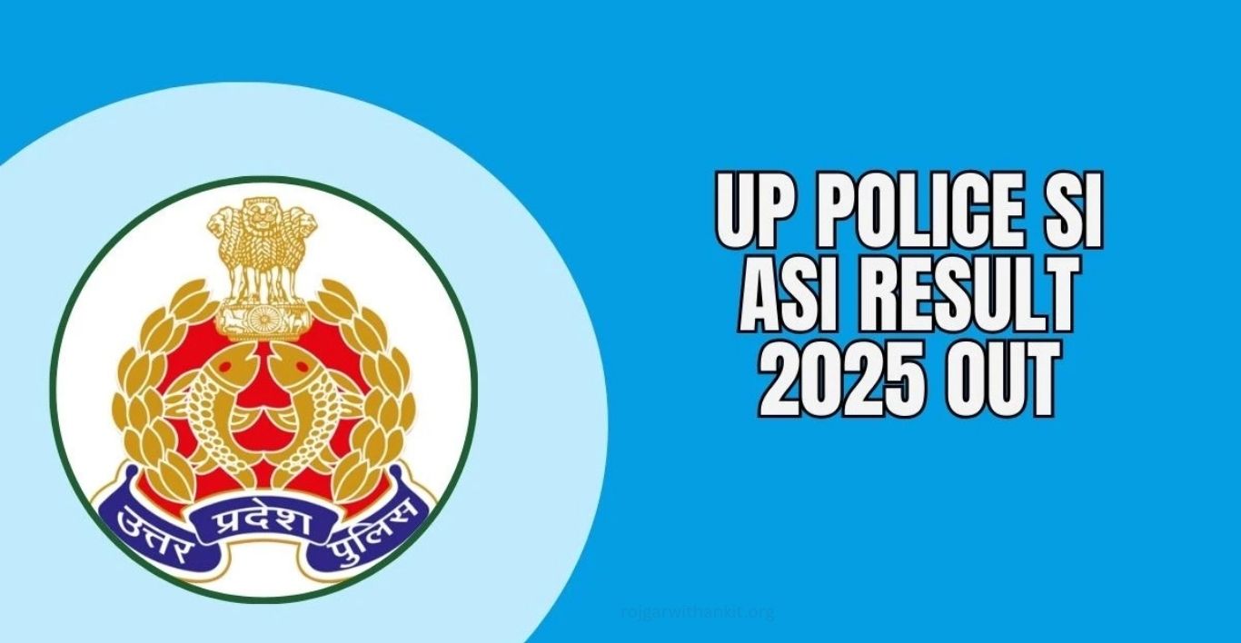UP Police SI Result 2025 Out Direct Link, Cut Off Marks & Details