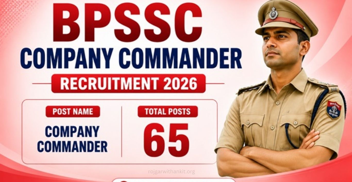 BPSSC Company Commander Recruitment 2026 65 Vacancies