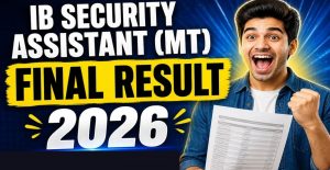 IB JIO/Tech Final Result 2026 Selection List PDF Out