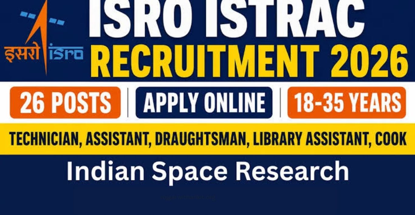 ISRO ISTRAC Recruitment 2026 Online Form for 26 Posts