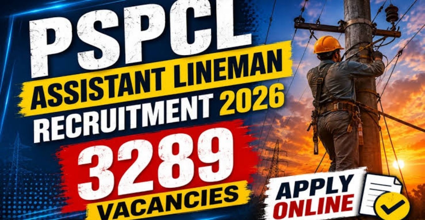 PSPCL ALM Recruitment 2026 Apply Online for 3289 Assistant Lineman (NAC) Posts