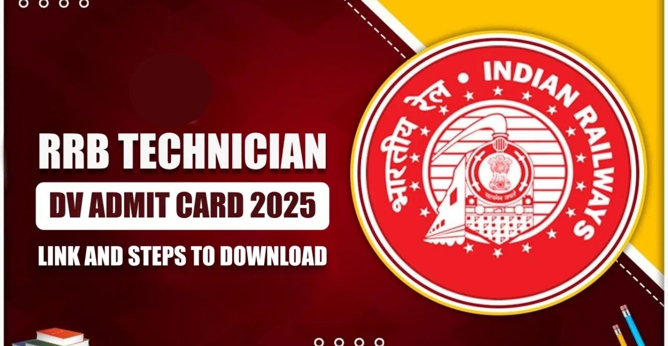 RRB Technician CEN 022025 DV Call Letter 2026 Download Now