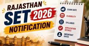 Rajasthan State Eligibility Test (SET) 2026 – Online Form